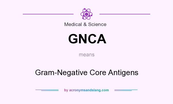 What does GNCA mean? It stands for Gram-Negative Core Antigens