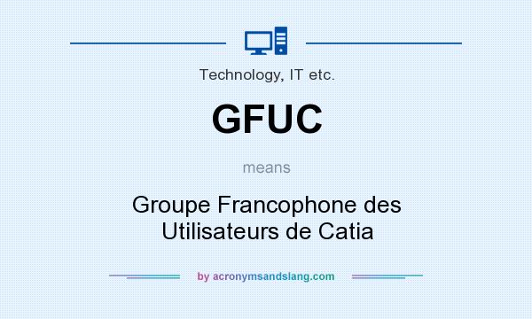 What does GFUC mean? It stands for Groupe Francophone des Utilisateurs de Catia