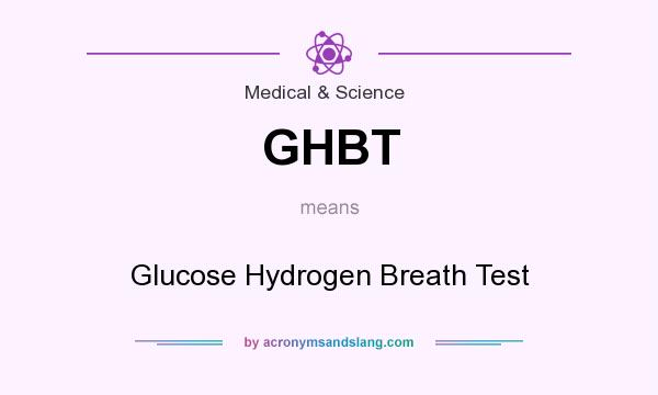 What does GHBT mean? It stands for Glucose Hydrogen Breath Test