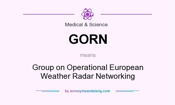 What does GORN mean? It stands for Group on Operational European Weather Radar Networking