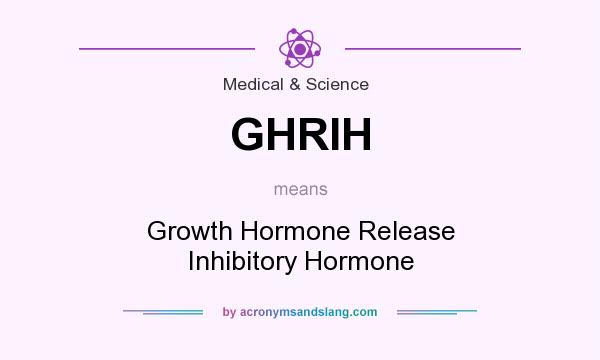 What does GHRIH mean? It stands for Growth Hormone Release Inhibitory Hormone