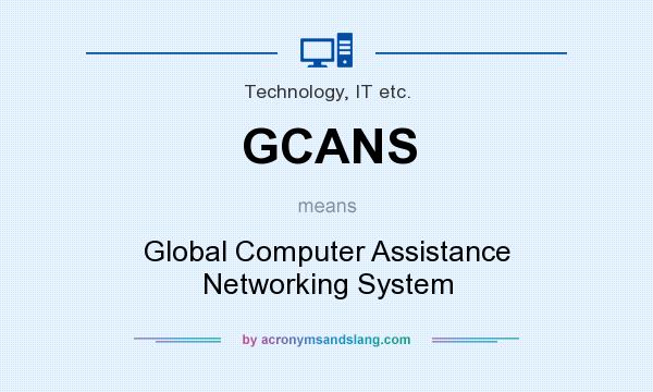 What does GCANS mean? It stands for Global Computer Assistance Networking System