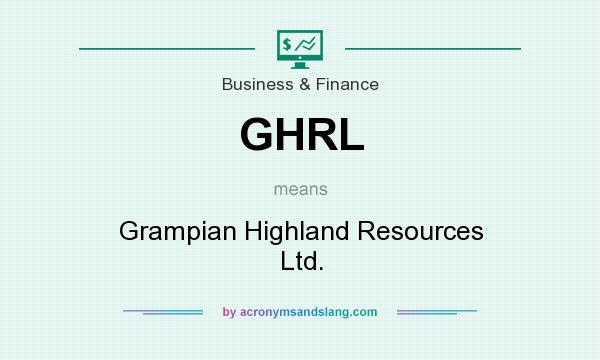 What does GHRL mean? It stands for Grampian Highland Resources Ltd.