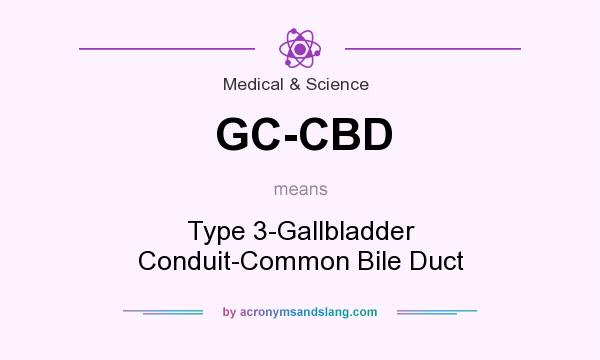 What does GC-CBD mean? It stands for Type 3-Gallbladder Conduit-Common Bile Duct