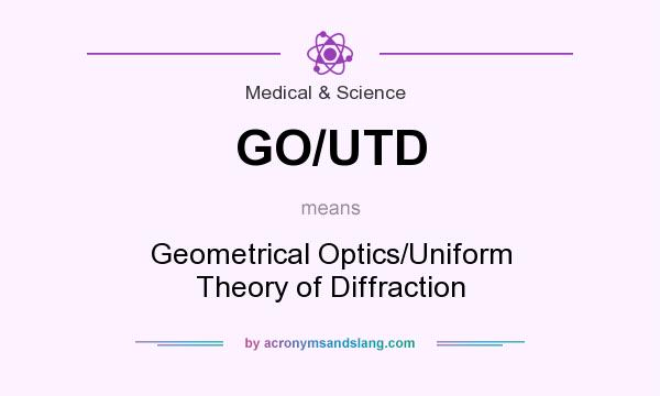 What does GO/UTD mean? It stands for Geometrical Optics/Uniform Theory of Diffraction