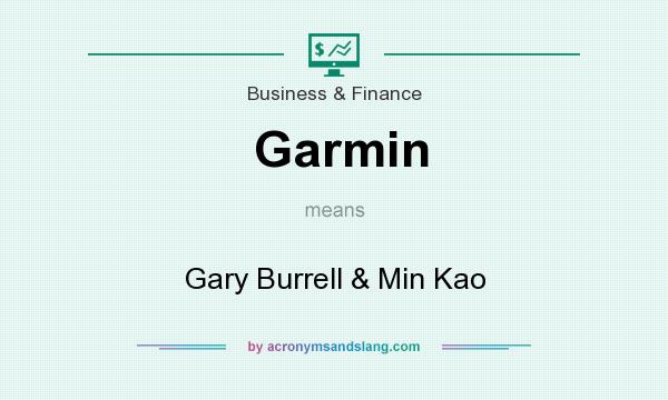 What does Garmin mean? It stands for Gary Burrell & Min Kao