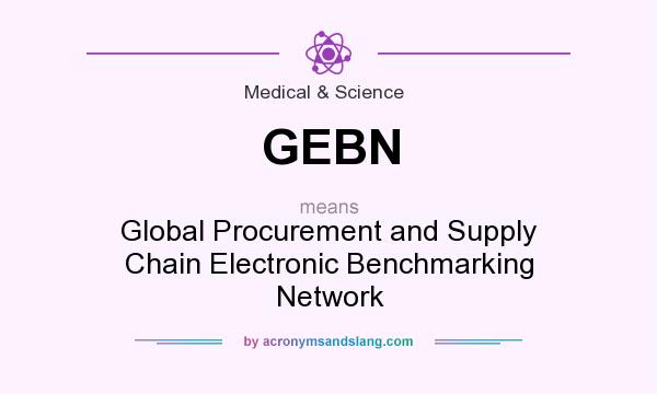 What does GEBN mean? It stands for Global Procurement and Supply Chain Electronic Benchmarking Network