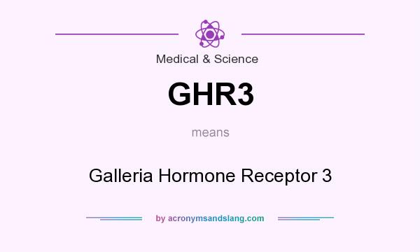 What does GHR3 mean? It stands for Galleria Hormone Receptor 3