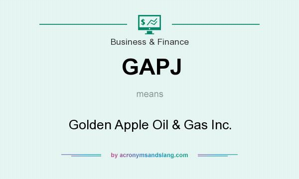 What does GAPJ mean? It stands for Golden Apple Oil & Gas Inc.