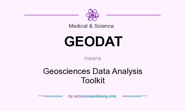 What does GEODAT mean? It stands for Geosciences Data Analysis Toolkit
