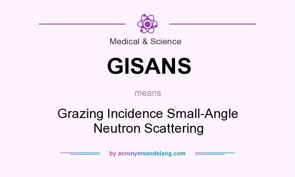What does GISANS mean? It stands for Grazing Incidence Small-Angle Neutron Scattering