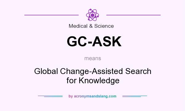 What does GC-ASK mean? It stands for Global Change-Assisted Search for Knowledge