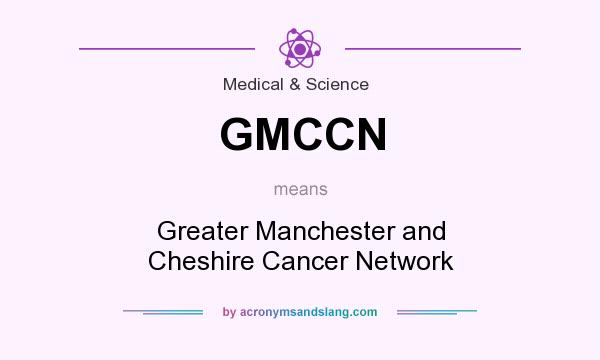 What does GMCCN mean? It stands for Greater Manchester and Cheshire Cancer Network