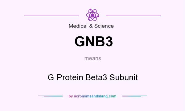 What does GNB3 mean? It stands for G-Protein Beta3 Subunit