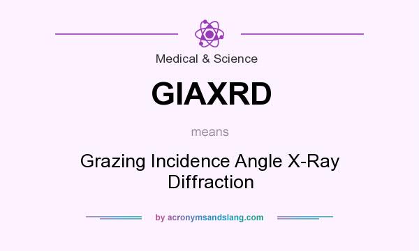 What does GIAXRD mean? It stands for Grazing Incidence Angle X-Ray Diffraction