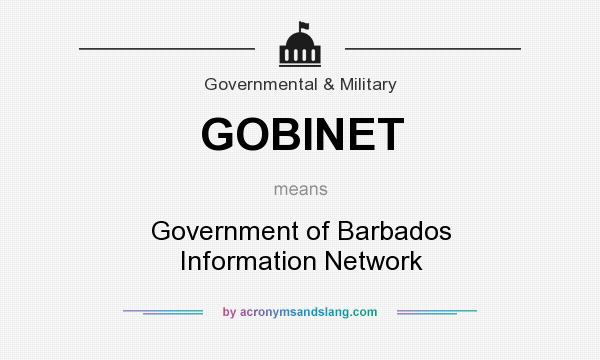 What does GOBINET mean? It stands for Government of Barbados Information Network