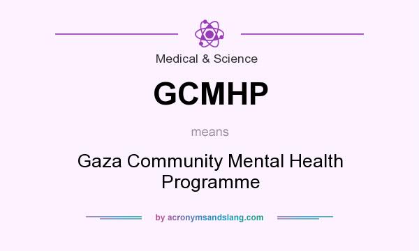 What does GCMHP mean? It stands for Gaza Community Mental Health Programme