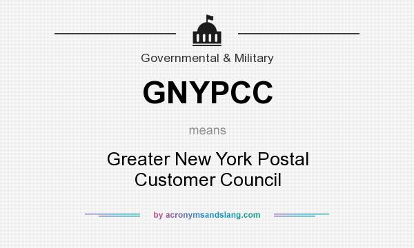 What does GNYPCC mean? It stands for Greater New York Postal Customer Council