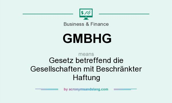 What does GMBHG mean? It stands for Gesetz betreffend die Gesellschaften mit Beschränkter Haftung