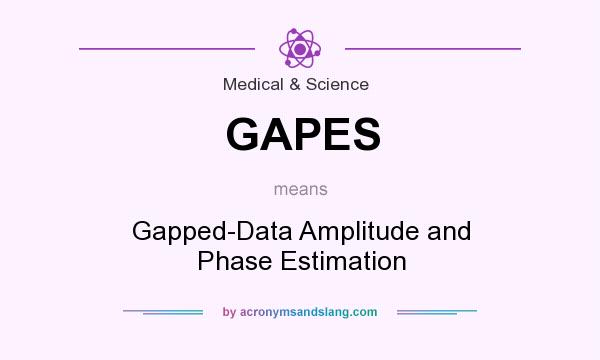 What does GAPES mean? It stands for Gapped-Data Amplitude and Phase Estimation