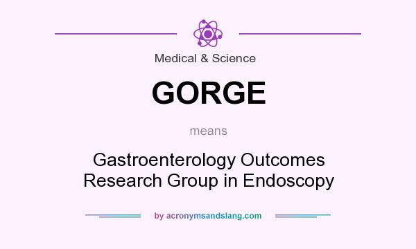 What does GORGE mean? It stands for Gastroenterology Outcomes Research Group in Endoscopy