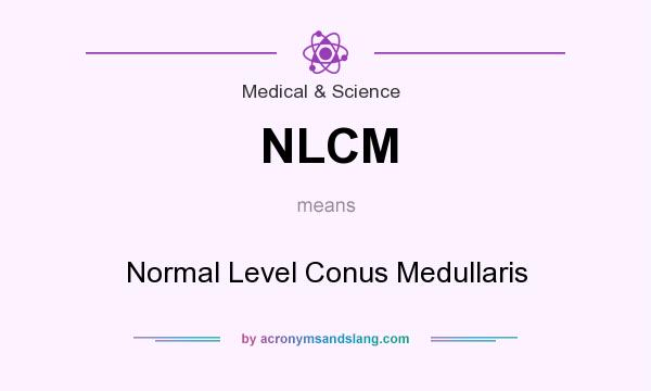 What does NLCM mean? It stands for Normal Level Conus Medullaris