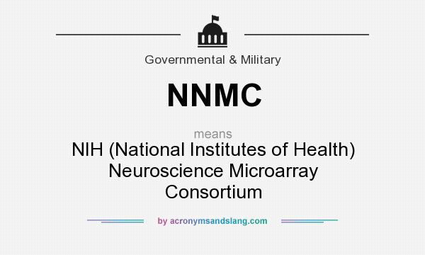What does NNMC mean? It stands for NIH (National Institutes of Health) Neuroscience Microarray Consortium