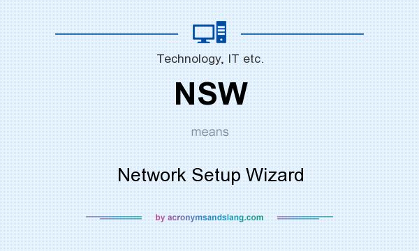 What does NSW mean? It stands for Network Setup Wizard