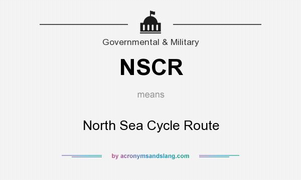 What does NSCR mean? It stands for North Sea Cycle Route