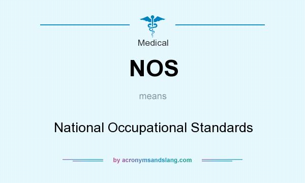 What does NOS mean? It stands for National Occupational Standards
