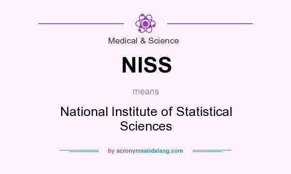 What does NISS mean? It stands for National Institute of Statistical Sciences