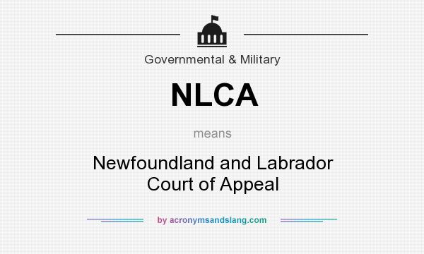 What does NLCA mean? It stands for Newfoundland and Labrador Court of Appeal