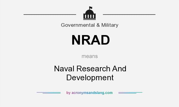 What does NRAD mean? It stands for Naval Research And Development