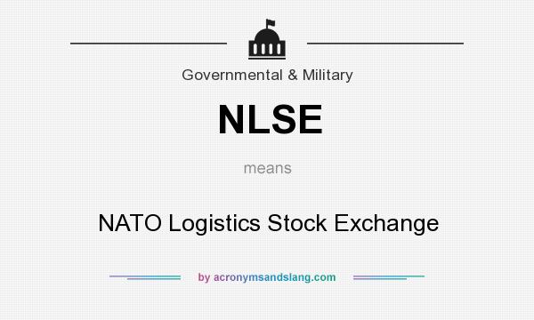 What does NLSE mean? It stands for NATO Logistics Stock Exchange