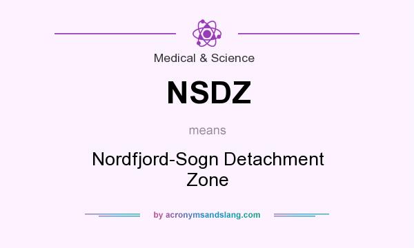 What does NSDZ mean? It stands for Nordfjord-Sogn Detachment Zone