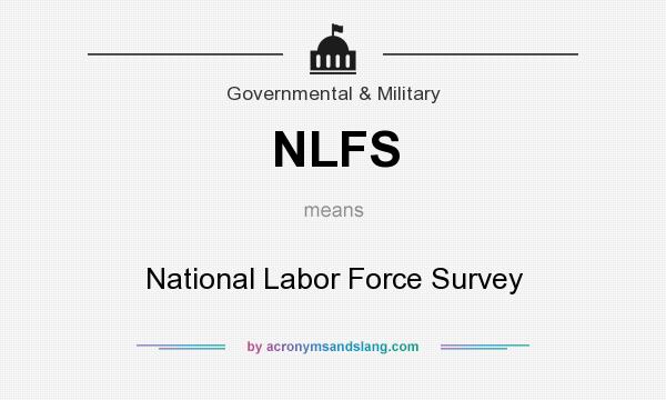 What does NLFS mean? It stands for National Labor Force Survey