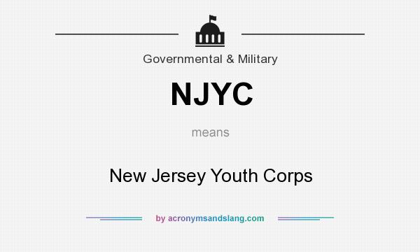 What does NJYC mean? It stands for New Jersey Youth Corps