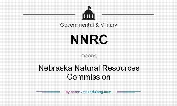 What does NNRC mean? It stands for Nebraska Natural Resources Commission