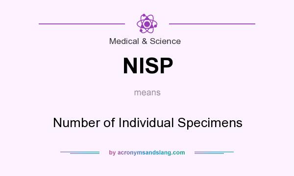 What does NISP mean? It stands for Number of Individual Specimens