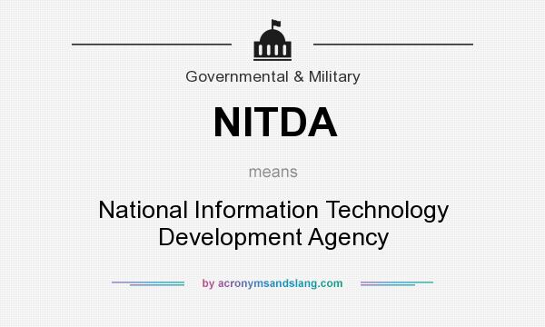 What does NITDA mean? It stands for National Information Technology Development Agency