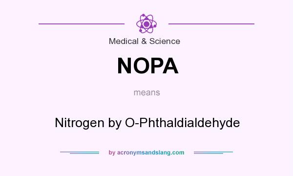 What does NOPA mean? It stands for Nitrogen by O-Phthaldialdehyde