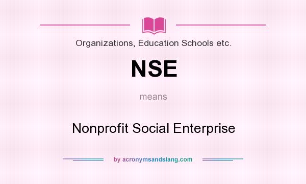What does NSE mean? It stands for Nonprofit Social Enterprise
