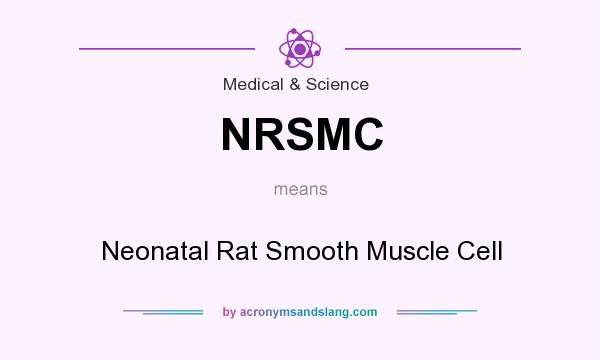 What does NRSMC mean? It stands for Neonatal Rat Smooth Muscle Cell