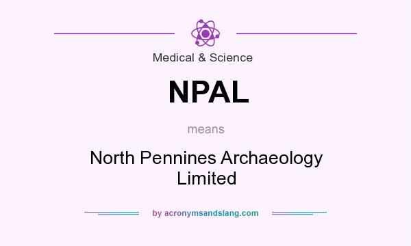 What does NPAL mean? It stands for North Pennines Archaeology Limited