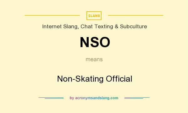 What does NSO mean? It stands for Non-Skating Official
