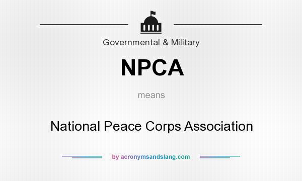 What does NPCA mean? It stands for National Peace Corps Association