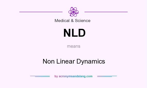 What does NLD mean? It stands for Non Linear Dynamics