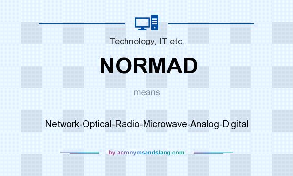 What does NORMAD mean? It stands for Network-Optical-Radio-Microwave-Analog-Digital