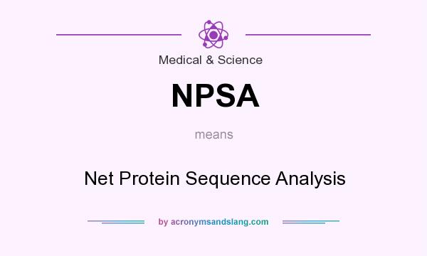 What does NPSA mean? It stands for Net Protein Sequence Analysis
