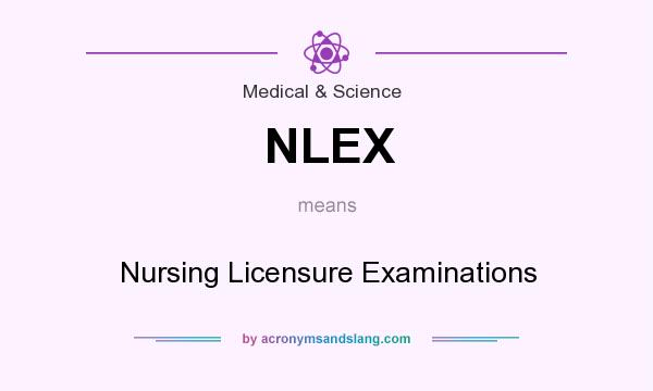 What does NLEX mean? It stands for Nursing Licensure Examinations